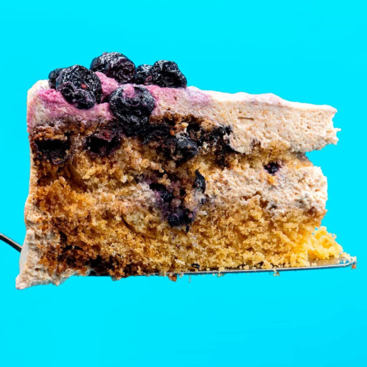 Tarta de Te Early Grey con Limón y Arándanos