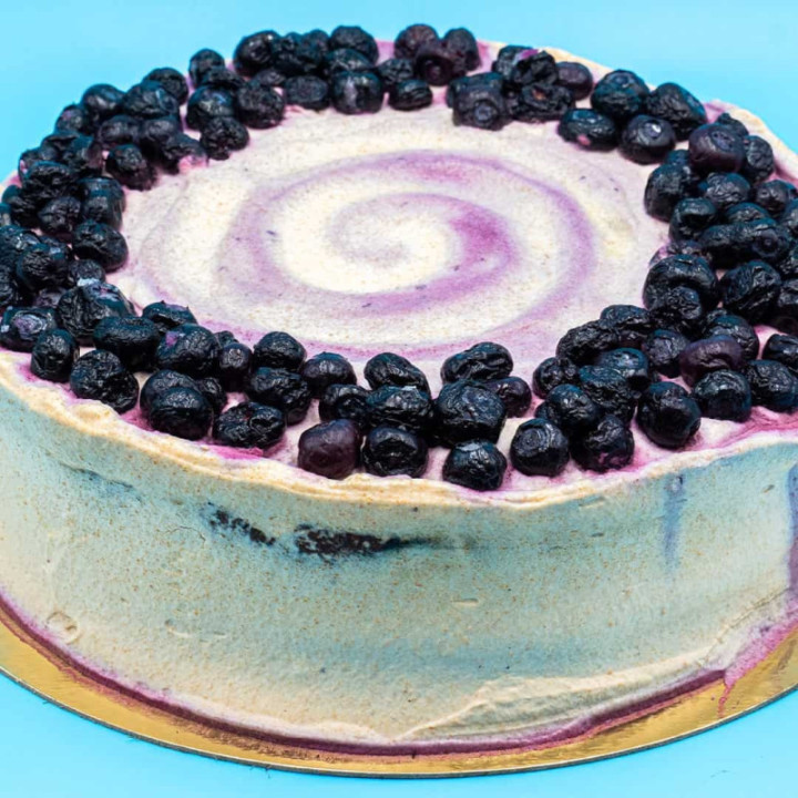 Tarta de Te Early Grey con Limón y Arándanos
