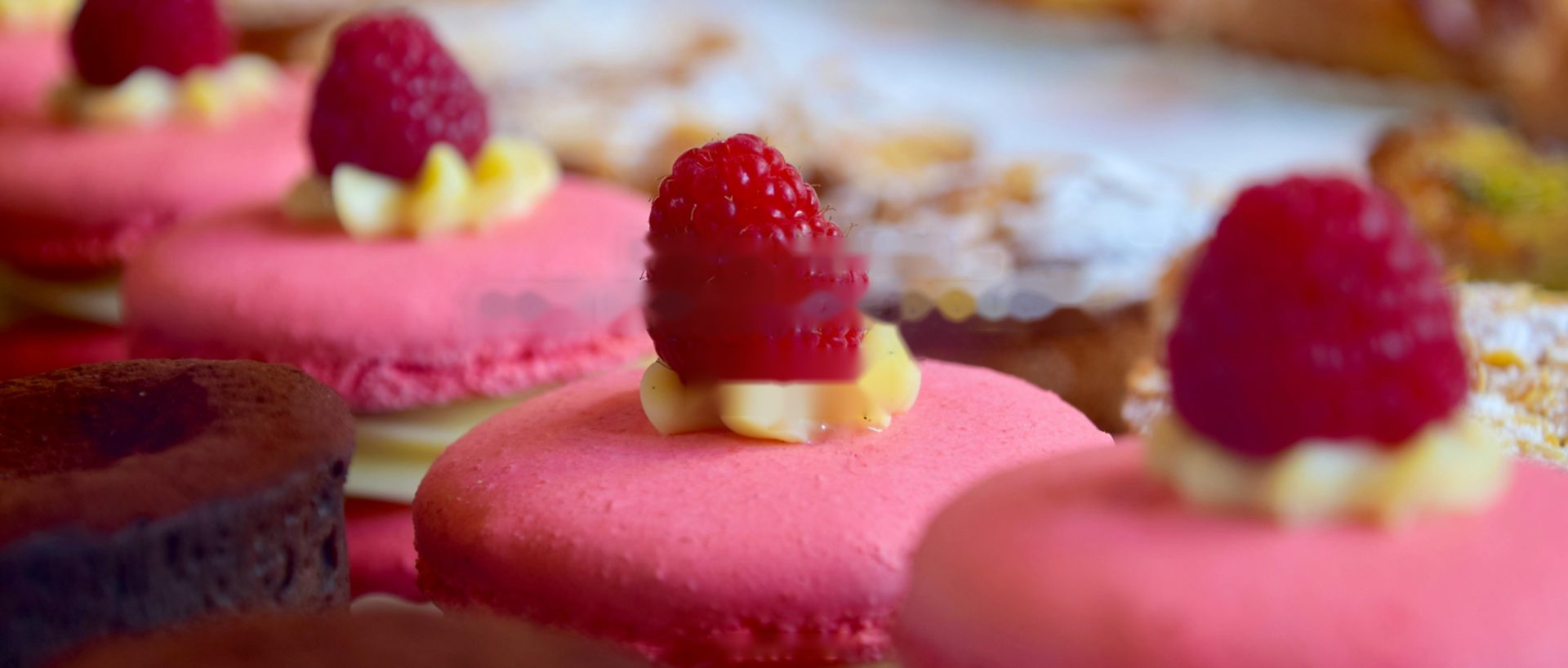 Macarons de frambuesa
